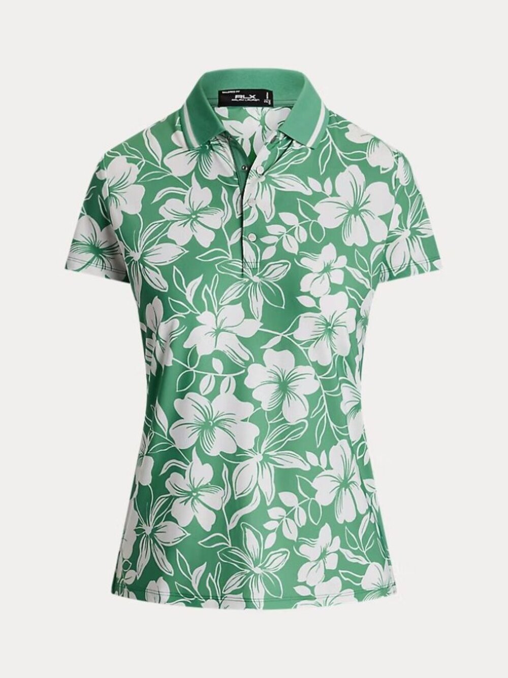 NEW RLX Golf Ralph Lauren Women's L Tailored Fit Floral Polo Shirt NWT $115
